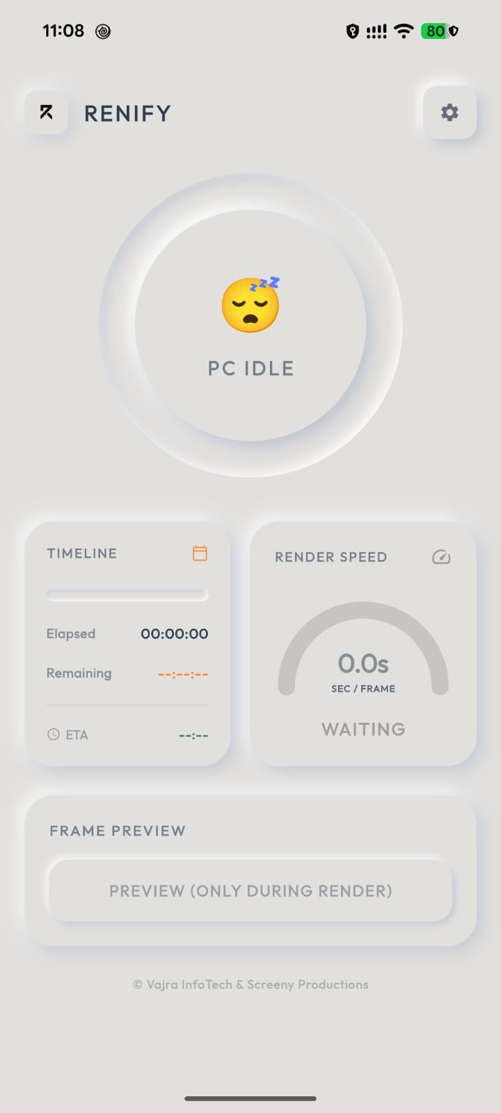 Dashboard Idle
