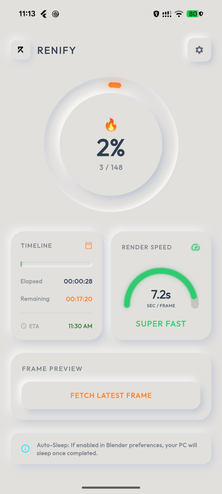 Renify Dashboard Preview